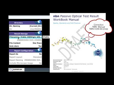 VIAVI MTS-4000 v2: OTDR Folder Instructions - nbn FTTC & FTTP