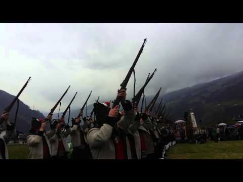Ehrensalve Landeshauptmann Gauderfest 01. Mai 2016 Schützenkompanie Zell am Ziller