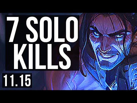 SYLAS vs TALON (MID) | 68% winrate, 7 solo kills, Godlike, 19/5/6 | KR Grandmaster | v11.15