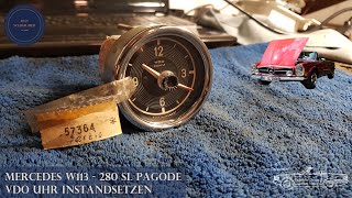 Mercedes W113 Pagoda: Naprawa analogowego zegara VDO