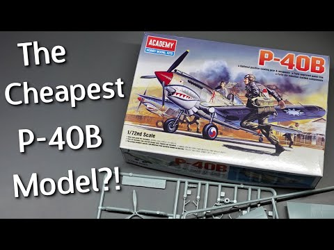 There's a Reason This Is So Cheap! Academy P-40B Plastic Model Kit - Unboxing Review