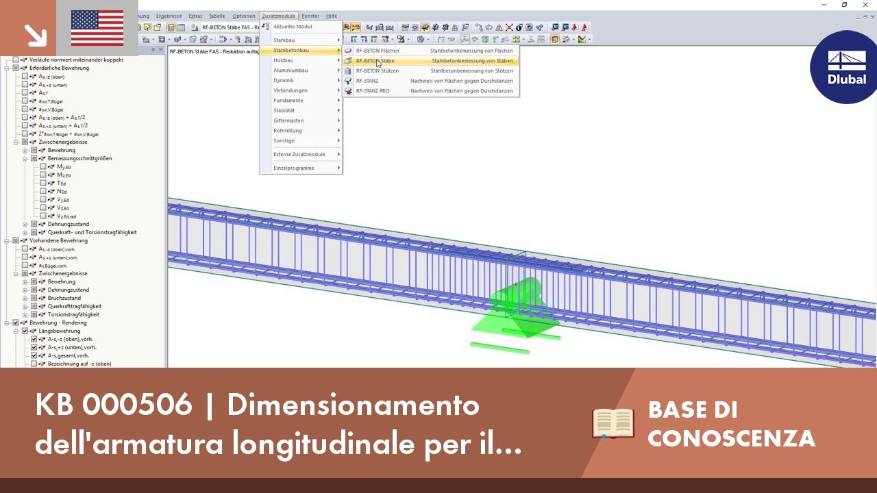 KB 000506 | Dimensionamento dell&#39;armatura longitudinale per il progetto allo stato limite di esercizio 2