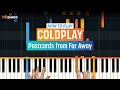 How to Play "Postcards from Far Away" by Coldplay | HDpiano (Part 1) Piano Tutorial