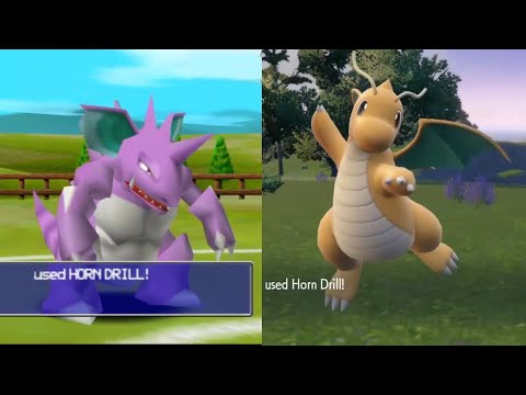 Pokemon Stadium ONE HIT KO MOVES vs Pokemon Scarlet Violet Horn Drill, Guillotine and Fissure