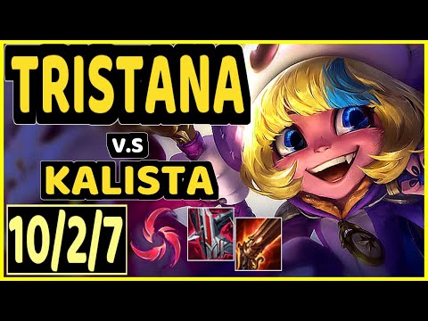 TRISTANA vs KALISTA - 10/2/7 KDA BOTTOM ADC CHALLENGER GAMEPLAY - KR