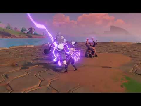 [Genshin  Impact 1.7/2.0 Leaks] Electro Traveller ALL Attack (Skill,Burst,Charged)