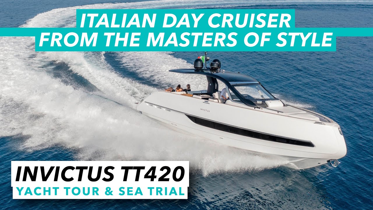 Italian day cruiser from the masters of style | Invictus TT420 yacht tour and sea trial