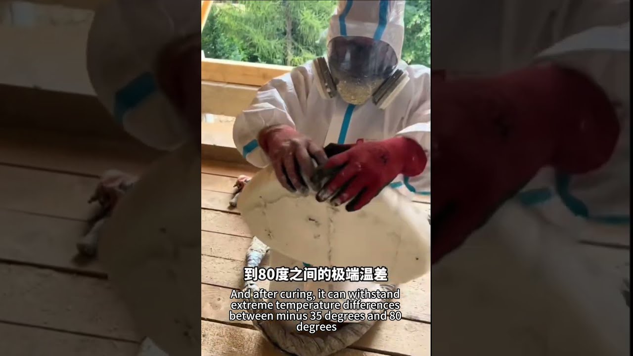 Nueva aplicación de la máquina de espuma pulverizada de PU para elevación de losas