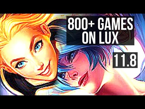 LUX & Jhin vs SONA & Miss Fortune (SUPPORT) | 4/0/11, 800+ games, 1.1M mastery | BR Master | v11.8