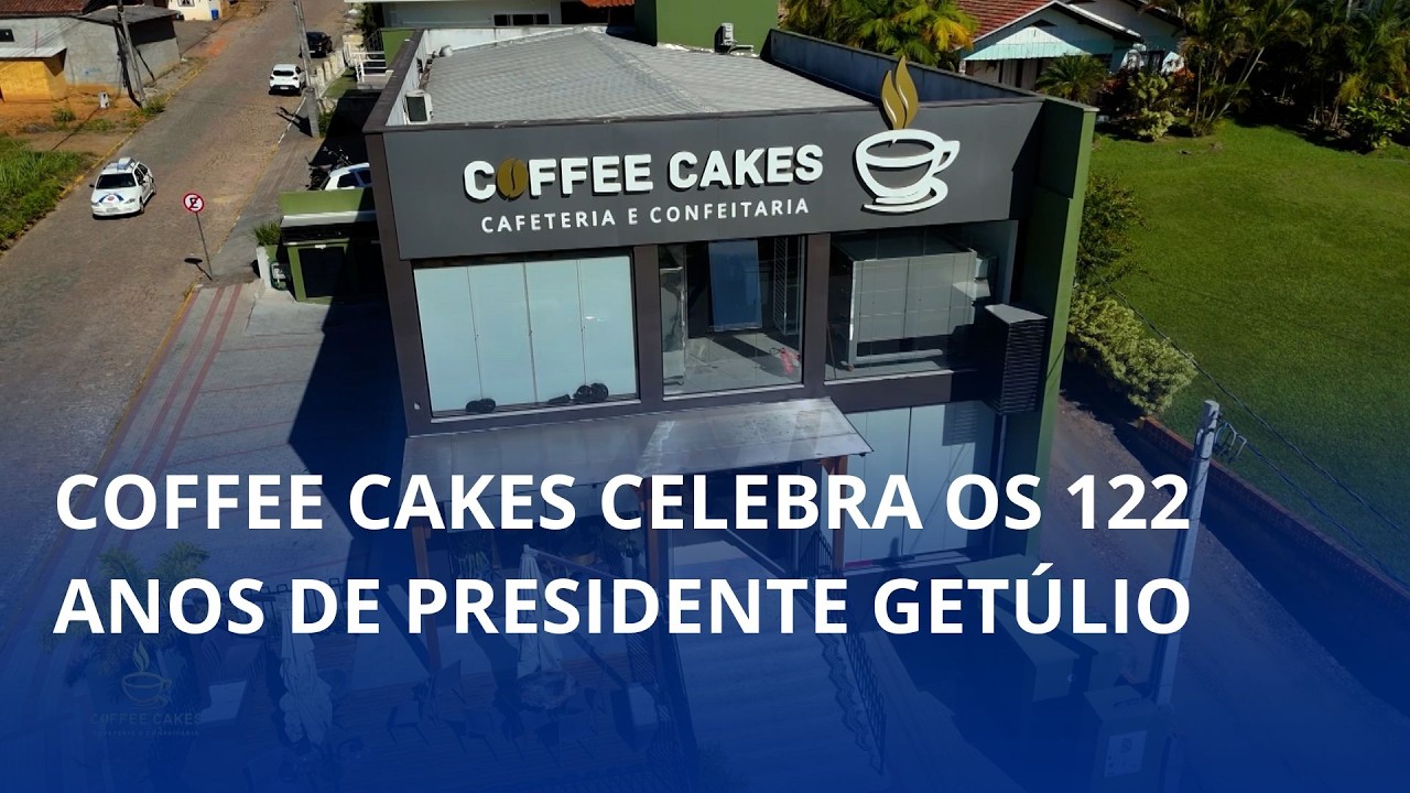 Coffee Cakes celebra os 122 anos de Presidente Getúlio com mensagem de carinho à comunidade