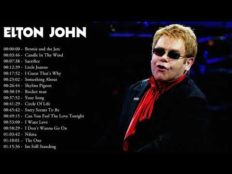 Elton John  Greatest Hits Playlist Full Album - Best Songs Of Elton John  Collection