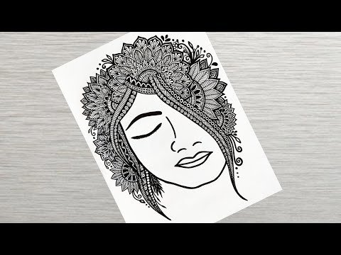 Zentangle Art How to Draw a Dog step by step easy tutorial dog drawing doodle vanithaarts