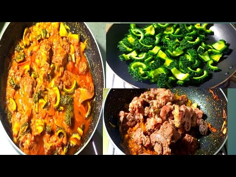 Karela Ghost | Mutton Karela Recipe | Bitter Gourd Recipe