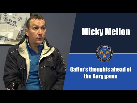 INTERVIEW | Micky Mellon pre Bury (A) - Town TV