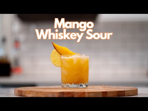 Mango Whiskey Sour Cocktail Recipe