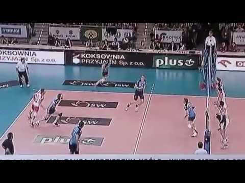 Marcin Waliński - Atak, Przyjęcie Stephane Antiga Delecta Bydgoszcz - JW, PlusLiga 2012