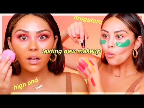 FULL FACE TESTING NEW MAKEUP LAUNCHES: Drugstore + Highend | Roxette Arisa