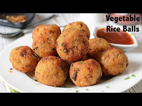 Crispy Rice Balls with Leftover Rice | Easy snack recipe - Fried or Air Fry