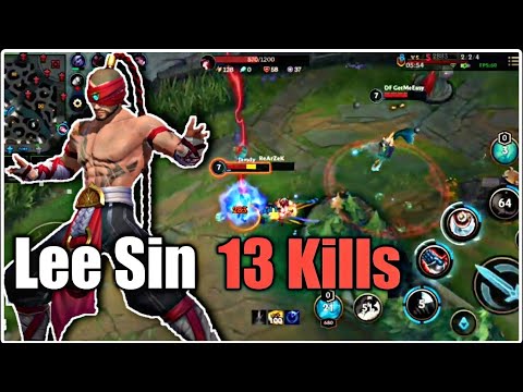 Lee Sin in LOL Wildrift Mobile; Assassin's build!