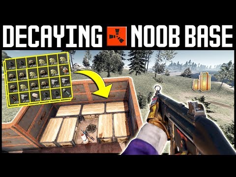 Rust DECAYED NOOB BASE LOOT - Snowball Eco Raiding - 1/2 (Rust Rich Raids PvP)