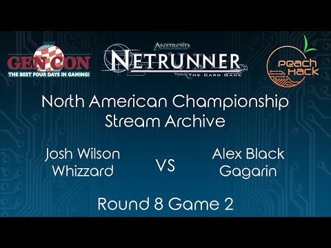 Netrunner - Whizzard vs. Gagarin - GenCon 2016 NA Championship - Round 8 Game 2