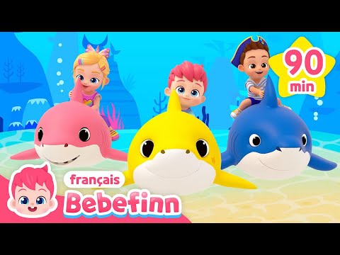 Baby Shark et plus de chansons | +Comptines | Chanter avec Bebefinn français👶Chansons pour Enfants