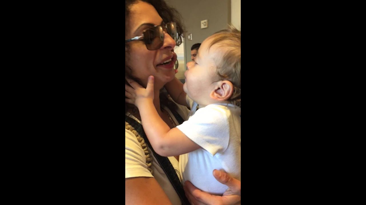 Baby kiss mom. Valentine day