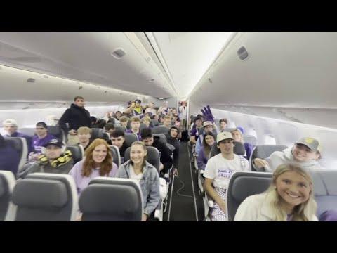 WATCH: High Point University students land in Rhode Island to cheer HPU's first NCAA match