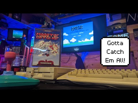 Monster Catcher C64 Homebrew by PhoenixWare - Review and Gameplay #commodore #homebrew #c64