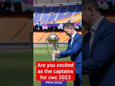 CWC 2023 All captains....#cwc2023 #bcci #iccworldcup2023 #icc #indiacricket #viral #shortfeed