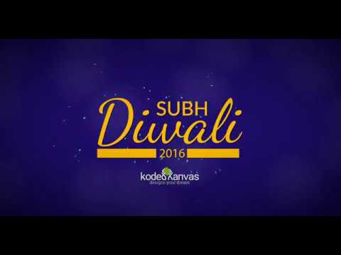 Happy Diwali Greetings 2016 | Diya, Lantern, Fireworks Animation by Kodedkanvas