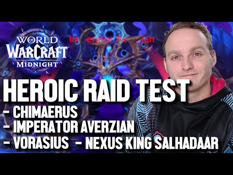 Midnight Beta HEROIC Raid Testing 4 Bosses, 2 Raids - Feral POV, Mechanics Chat And Vibe Check