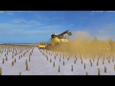 FS17 Autumn Oaks Series- Harvesting Corn in the Snow!
