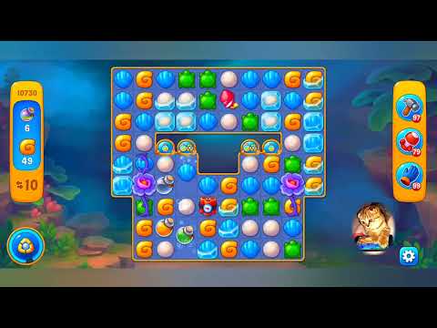 фишдом 2022  #  10730 уровень - прохождение без бустеров # Fishdom,   10730  level - no Boosters.