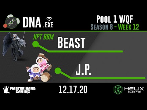 DNA.EXE S8:W12 - NPT | BBM | Beast (Sephiroth) Vs. J.P. (Ice Climbers) - Pool 1 WQF