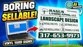 How to Make Yard Signs with Vinyl | From Boring Design to a Sellable Product