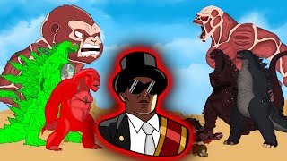 Titan Godzilla, Kong, Skull Crawlers, King Ghidorah | Coffin Dance Song ( Meme Cover )
