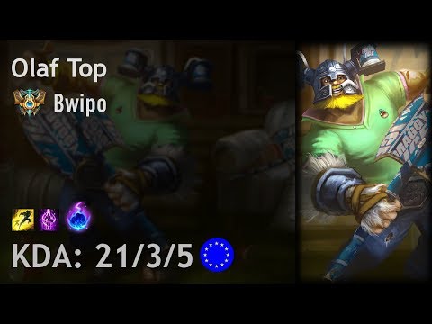 Olaf Top vs Cho'Gath - Bwipo - EUW Challenger Patch 7.24