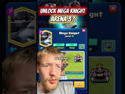 How to Unlock Mega Knight in arena 3 for free! #clashroyaleshorts #clashroyale #supercell