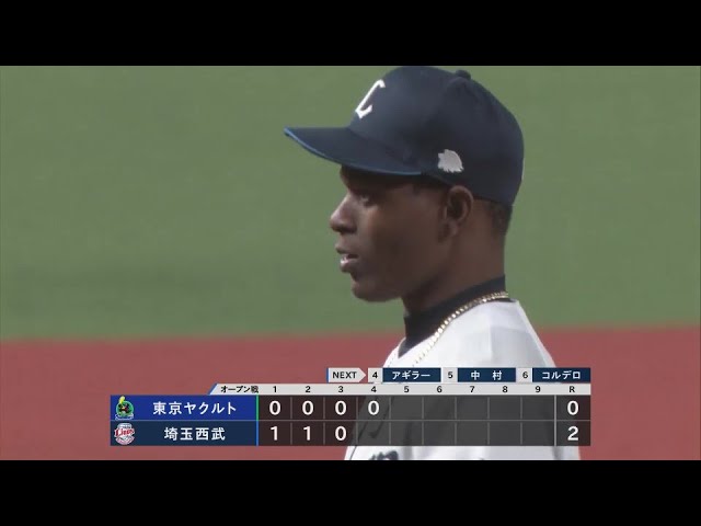 【4回表】躍動感あふれるピッチング!! ライオンズ・ヤン 連続三振でピンチを切り抜ける!!  2024年3月22日 埼玉西武ライオンズ 対 東京ヤクルトスワローズ