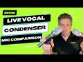 Live Vocal Condenser Mic Comparison Shure