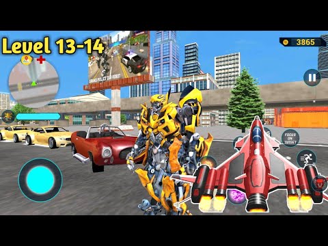 Optimus Prime Multiple Transformation Jet  Robot Car Games Unlocked Level #13 14 - Android Gameplay