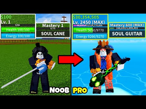 Beating Blox Fruits as Brook! Lvl 1 to Max Lvl Noob to Pro in Blox Fruits!