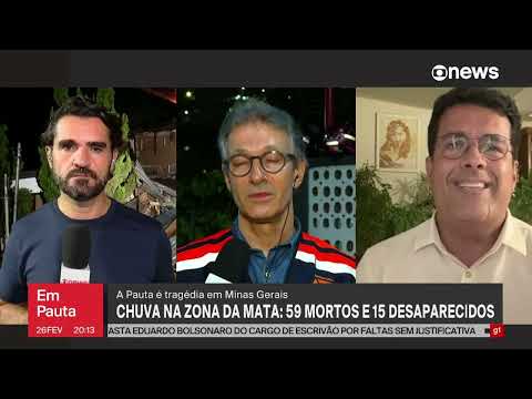 TRAGÉDIA DA ZONA DA MATA: Zema concede entrevista à GloboNews