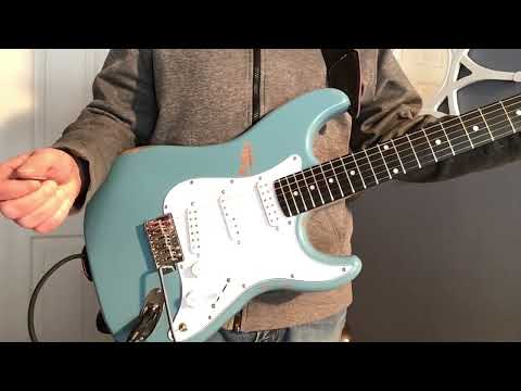 Stratocaster style Light Relic Blue image 18