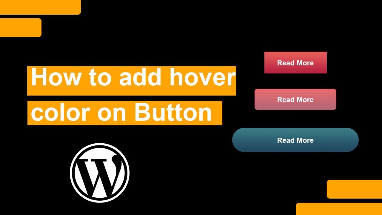 How to add Hover color Effect on button in Wordpress using Elementor | beginner tutorial