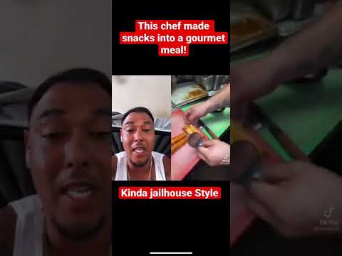 This chef made regular snacks into a gourmet meal… almost jailhouse Style!!