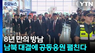 8년 만의 방남...남북 대결에 공동응원 펼친다 / YTN