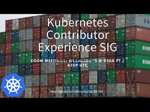 Kubernetes Contributor Experience SIG 20180801