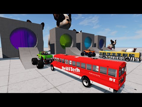 Cars VS Magical Portal Trap | BeamNG.Drive